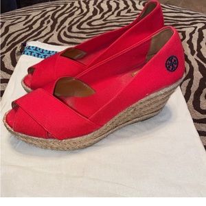 Authentic Tory Burch Wedges, Size 9